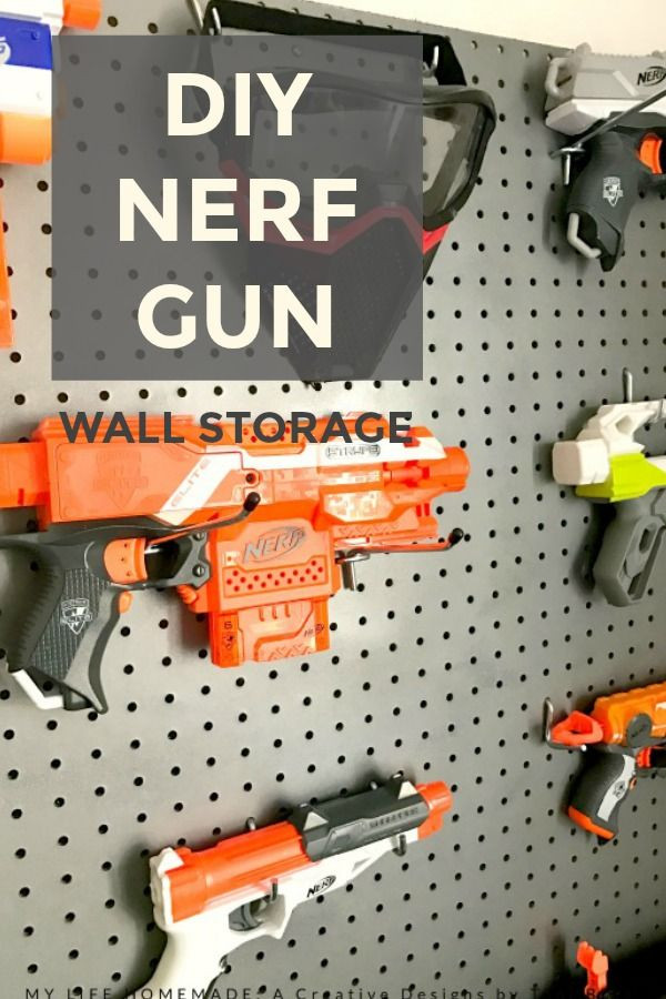 DIY Nerf Gun Rack
 Pin on Boys Room and playroom
