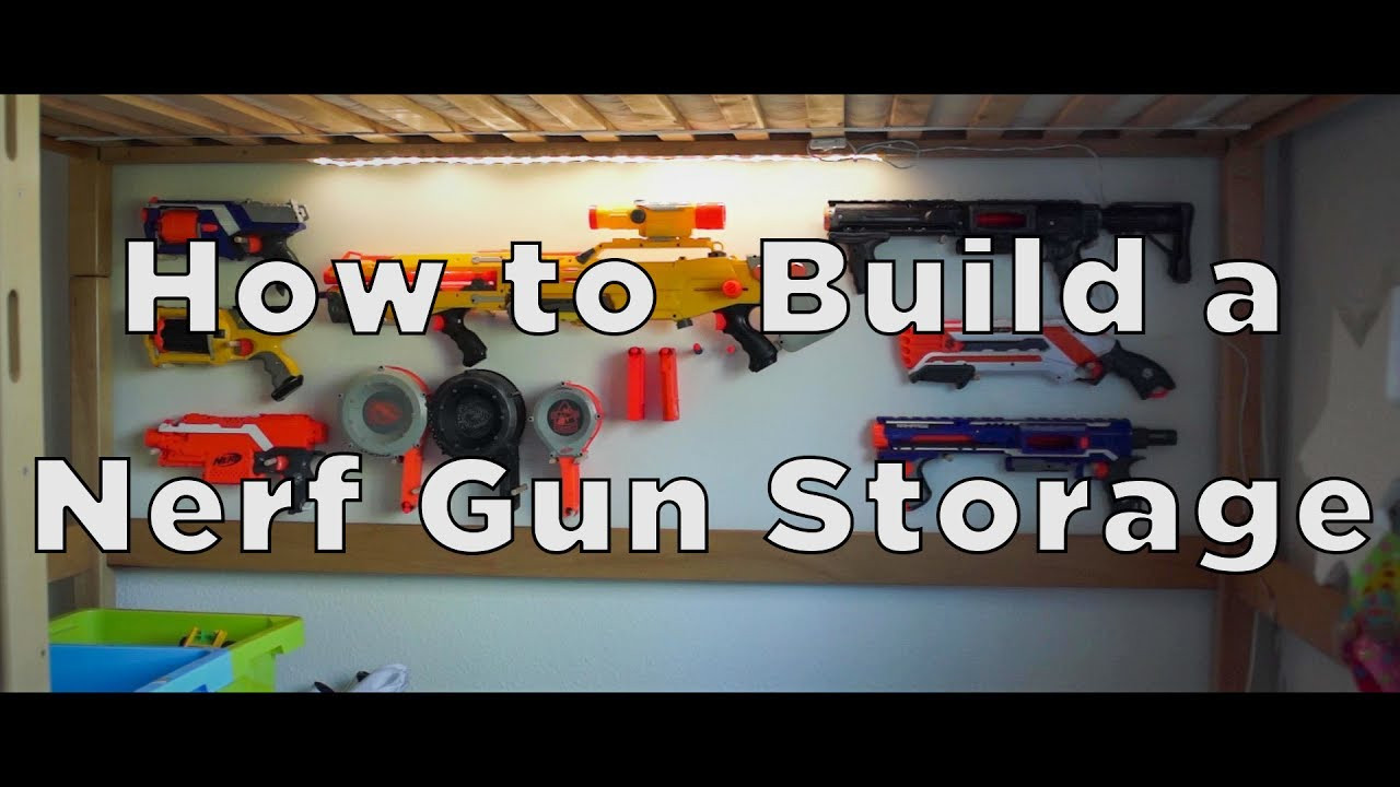 DIY Nerf Gun Rack
 How to Build a Nerf Gun Storage