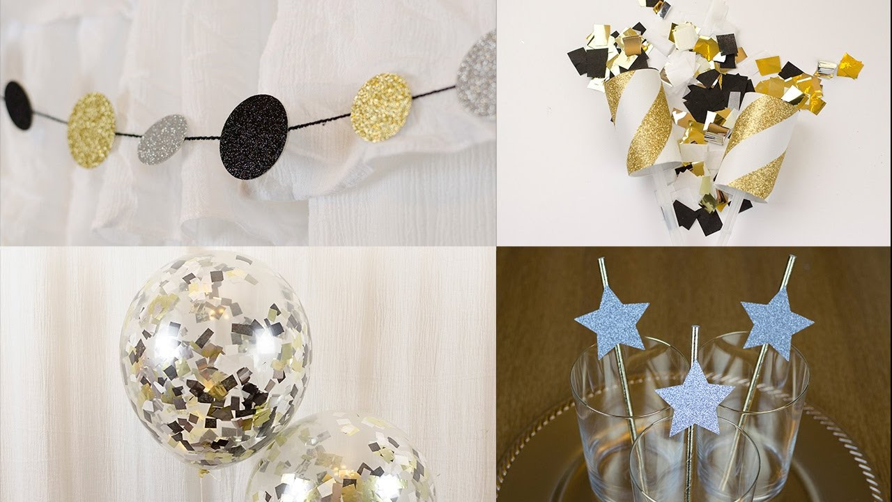 DIY New Years Eve Decorations
 DIY New Year s Eve Decorations Banner Confetti Poppers