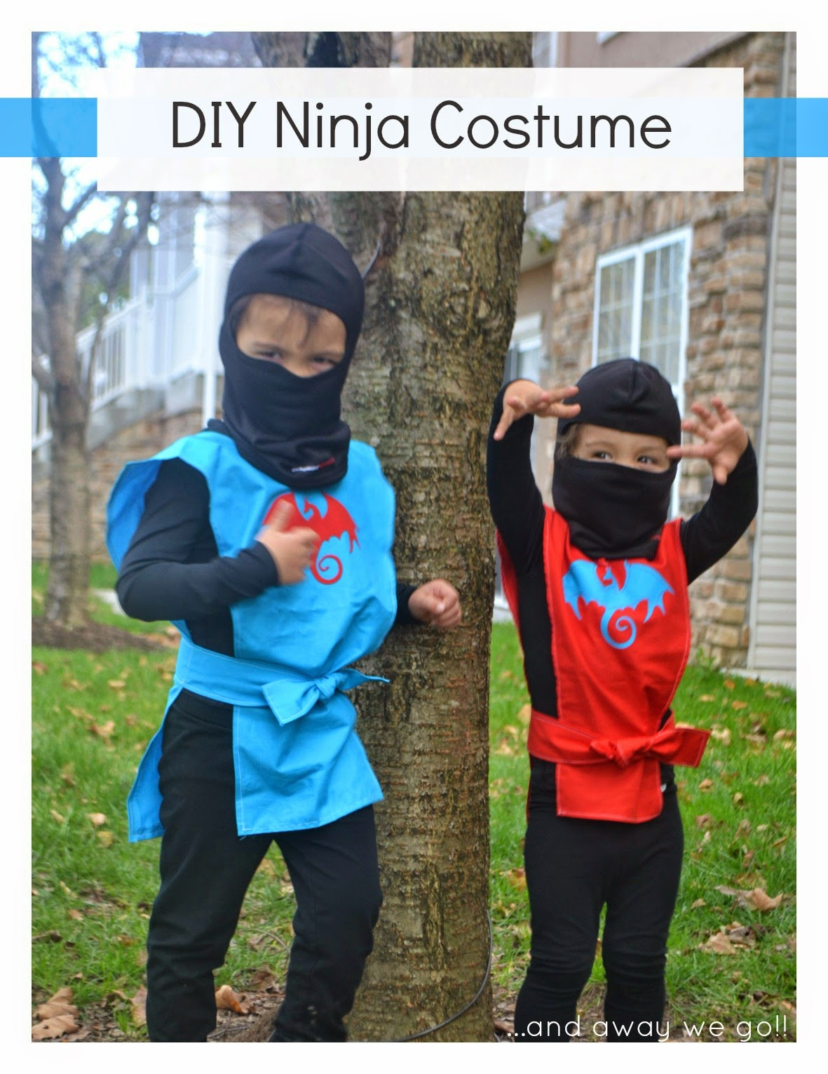 DIY Ninja Mask
 and away we go DIY Ninja Costumes