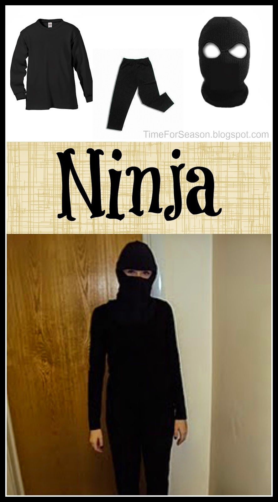 DIY Ninja Mask
 Pin on Costumes