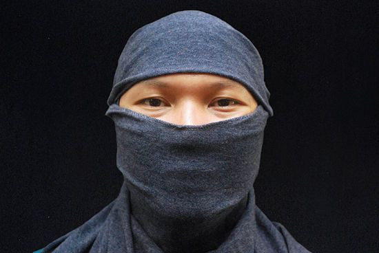 DIY Ninja Mask
 Make a Ninja Mask out of a T Shirt