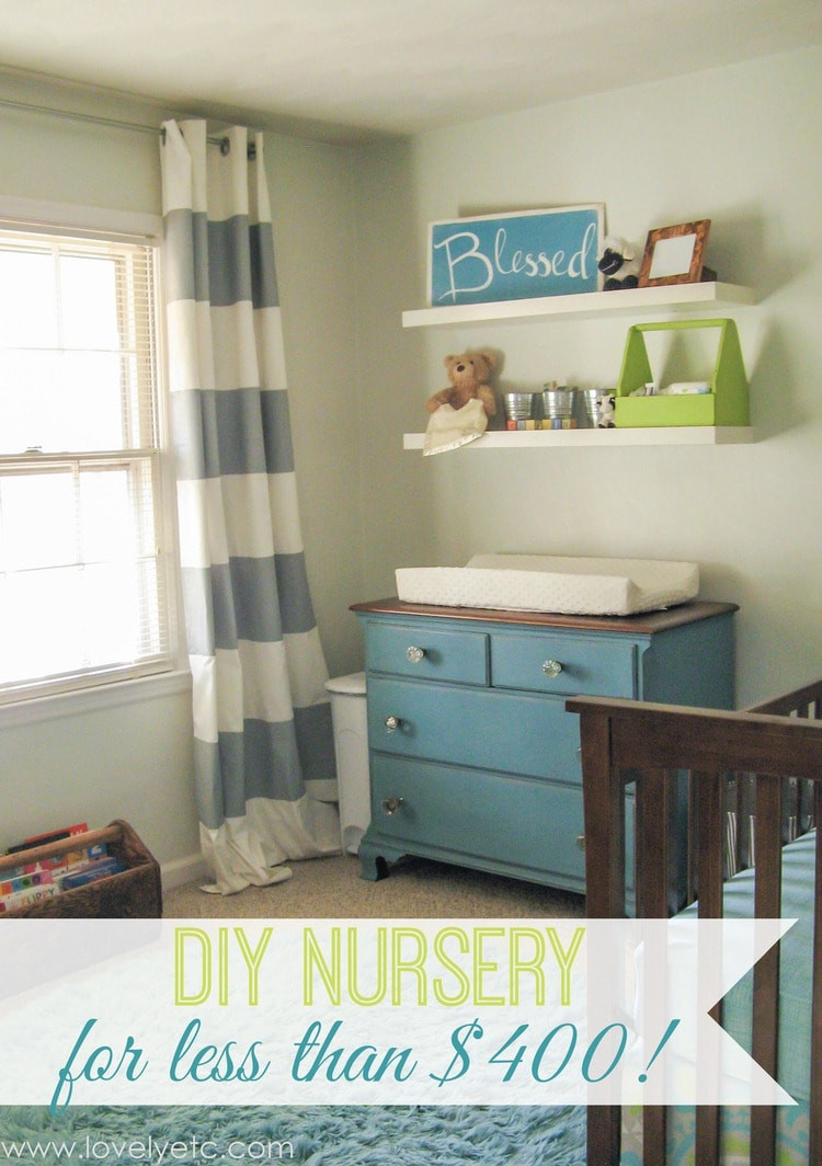DIY Nursery Decor Ideas
 DIY nursery on a tiny bud Lovely Etc