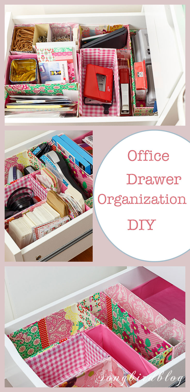 DIY Office Organization
 fice Drawer Organizing DIY with free materials
