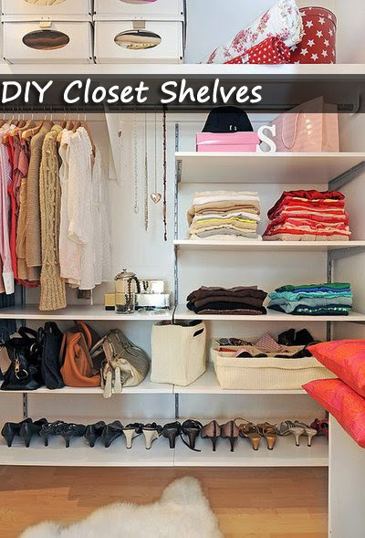 DIY Organize Room
 Closet shelves DIY Organize Your Room