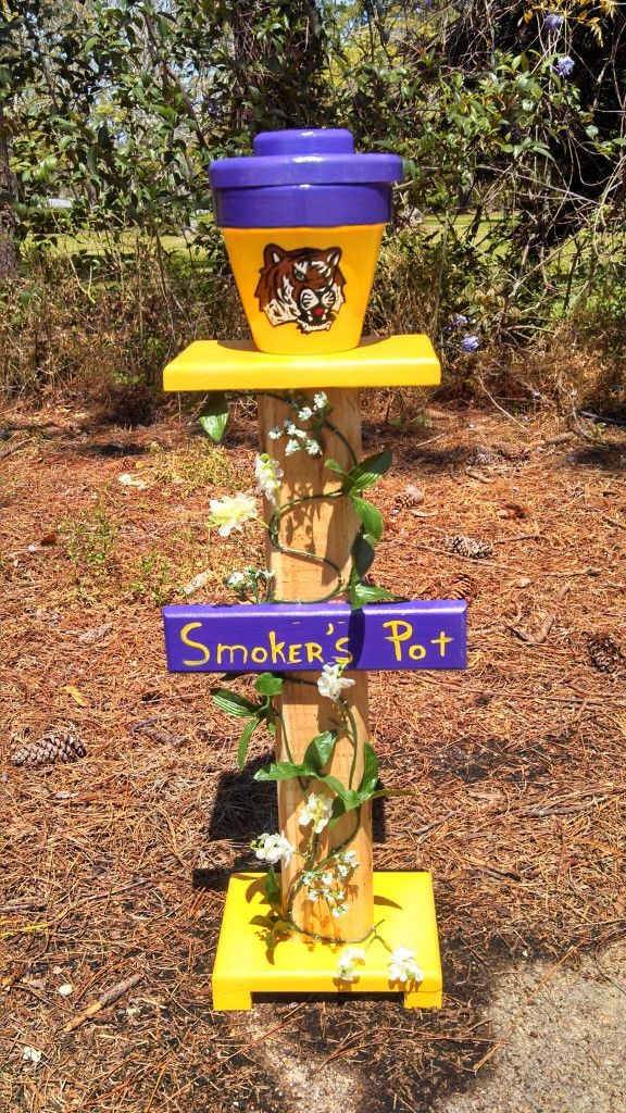 DIY Outdoor Ashtrays
 17 Best images about Outdoor Furniture on Pinterest