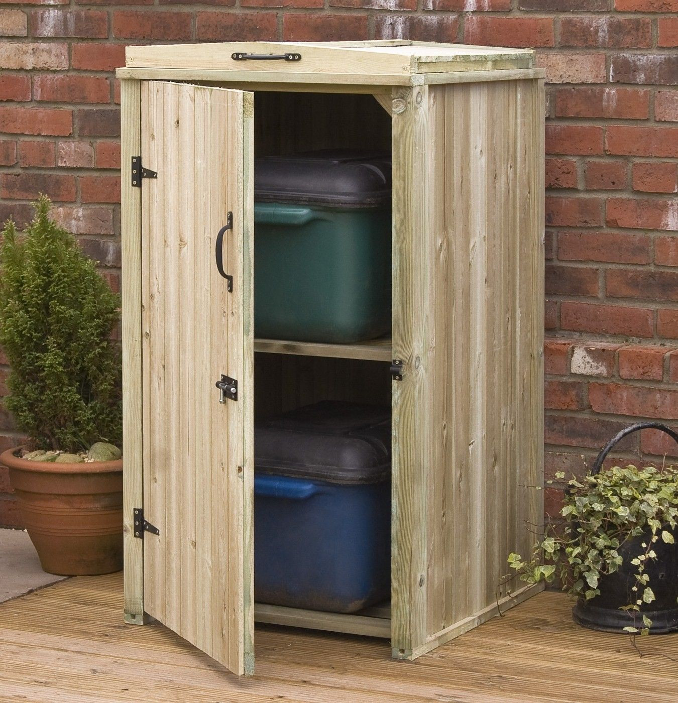 DIY Outdoor Cabinet
 IKEA Storage Cabinet simple DIY wood outdoor storage