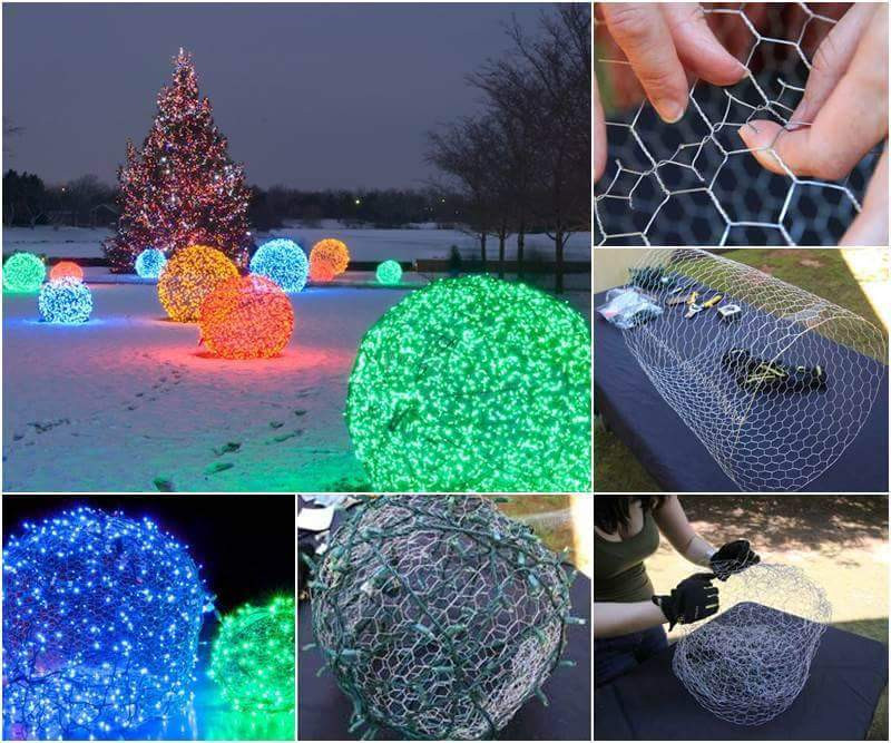 DIY Outdoor Christmas Light Tree
 55 Creative DIY Christmas Outdoor Lighting Ideas That You