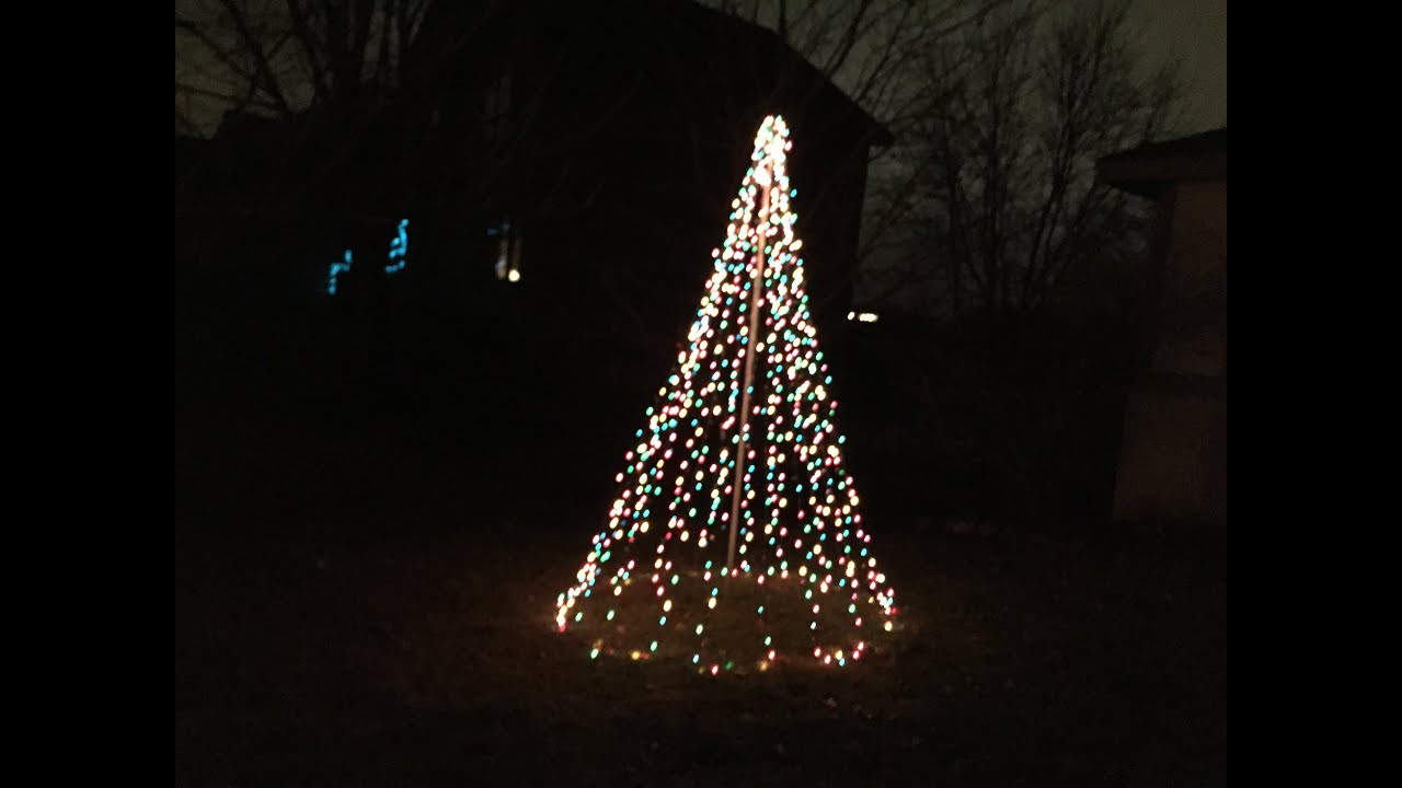 DIY Outdoor Christmas Light Tree
 How to Make a Christmas Tree out of Christmas Lights