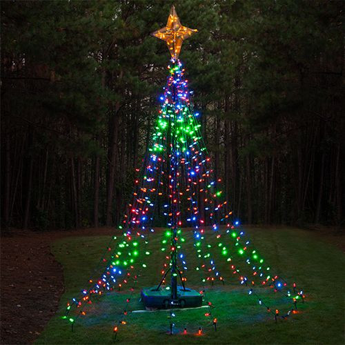 DIY Outdoor Christmas Light Tree
 DIY Christmas Ideas Make a Tree of Lights Using a