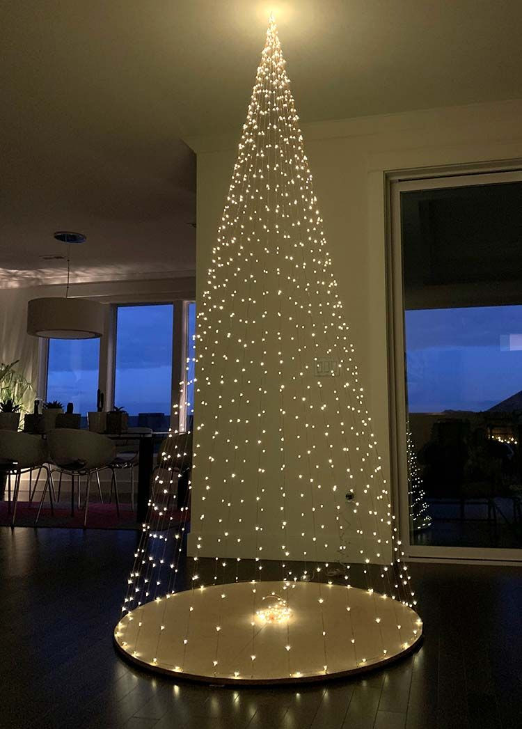 DIY Outdoor Christmas Light Tree
 DIY Christmas Tree Using ly Firefly Lights