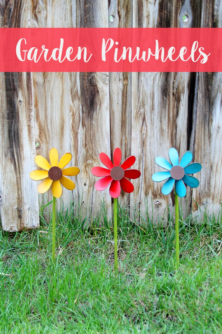 DIY Outdoor Crafts
 Pinwheel DIY Colorful Wooden Garden Pinwheels Consumer