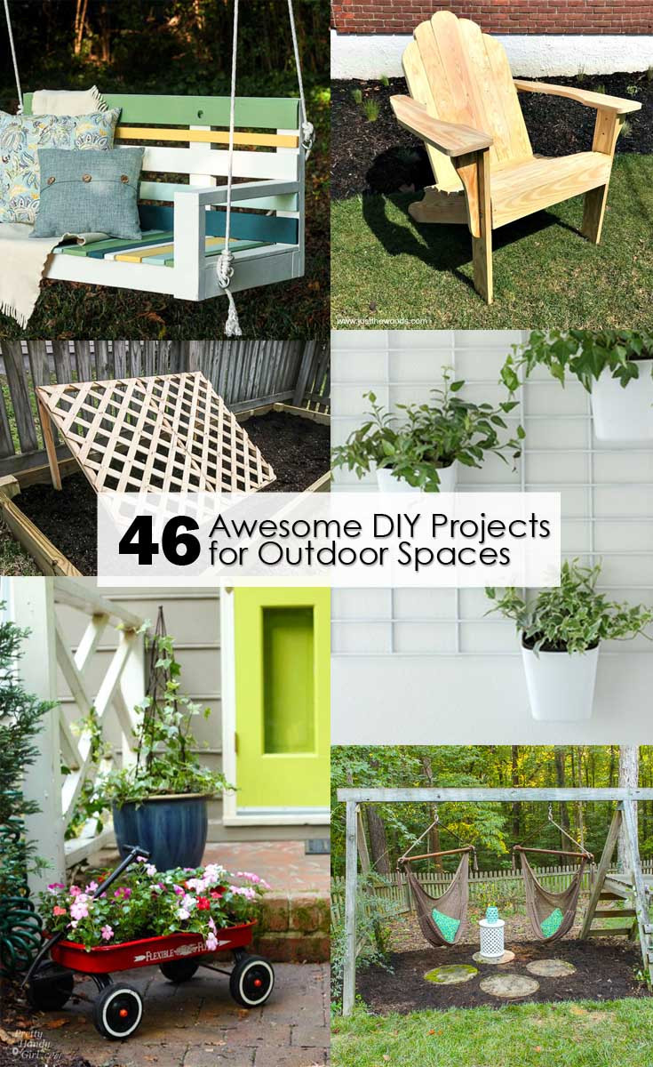 DIY Outdoor Crafts
 46 Awesome DIY Projects for Outdoor Spaces Pretty Handy Girl