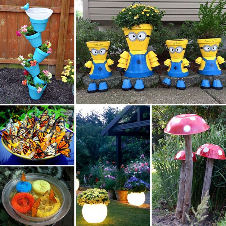 DIY Outdoor Crafts
 20 Best Crafts for the Garden e Little Project