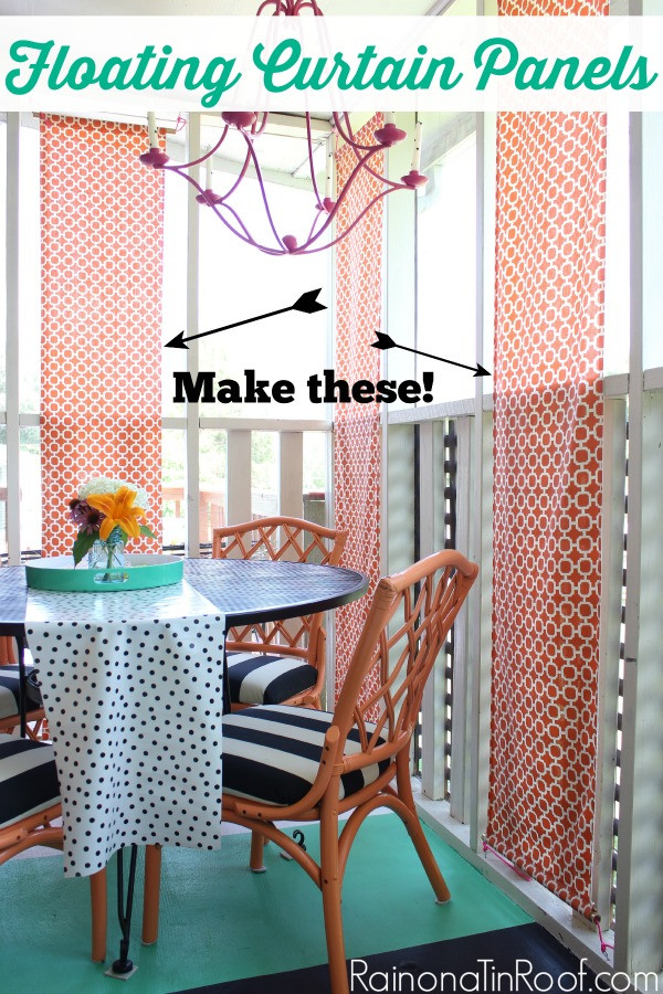 DIY Outdoor Curtains For Patio
 DIY Floating Curtain Panels