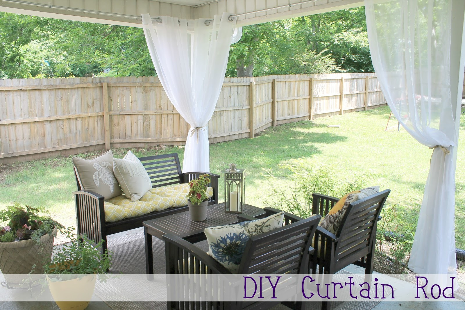 DIY Outdoor Curtains For Patio
 DIY Curtain Rod