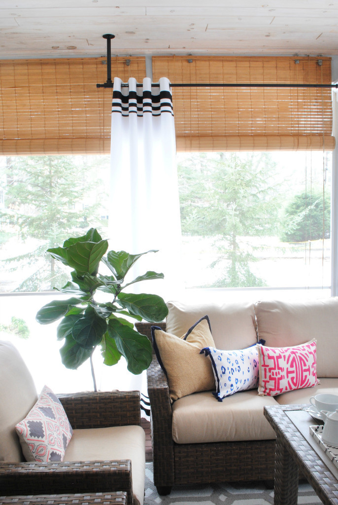 DIY Outdoor Curtains For Patio
 DIY Striped Outdoor Curtains The Chronicles of Home