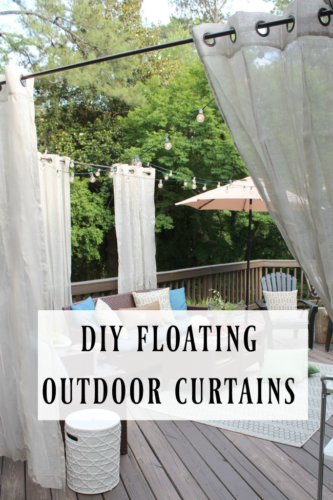DIY Outdoor Curtains
 DIY Floating Outdoor Curtains Southern State of Mind