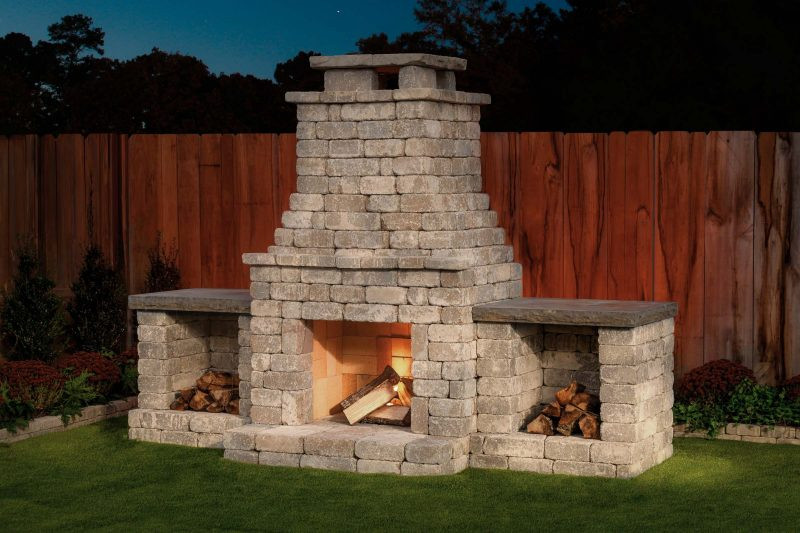 DIY Outdoor Fireplace Ideas
 DIY Outdoor Fireplace Kit "Fremont" makes hardscaping
