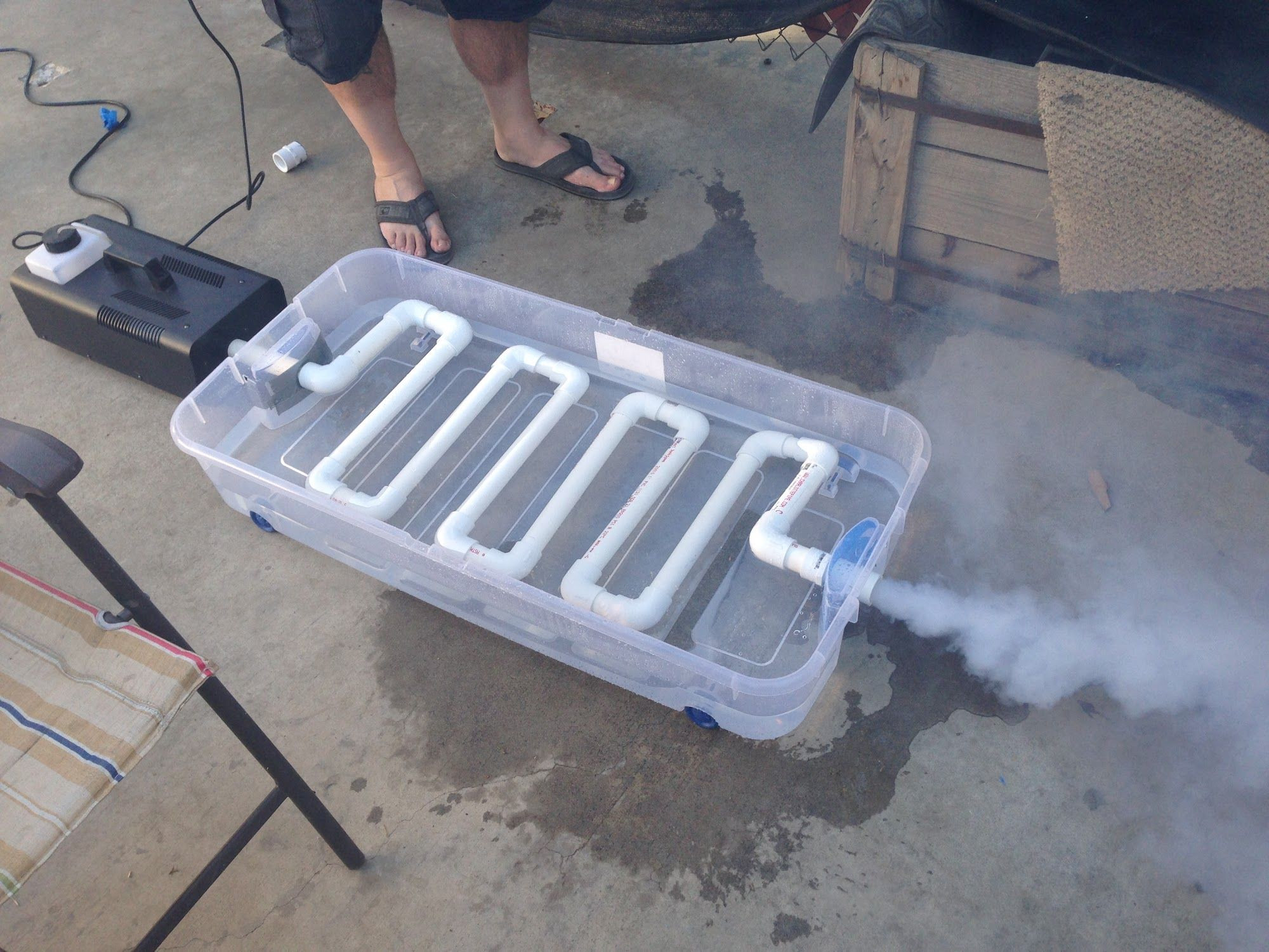 DIY Outdoor Fog Machine
 DIY Fog Machine Chiller Crafty in 2019