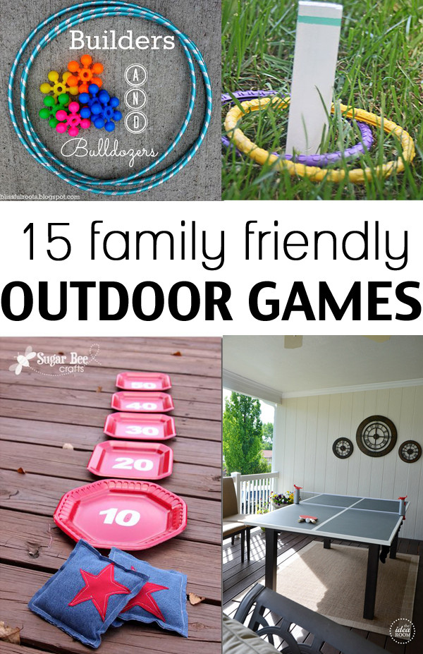DIY Outdoor Games
 15 family friendly outdoor games