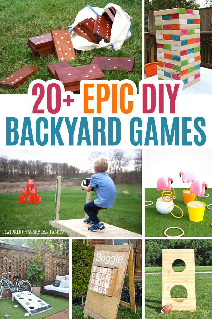 DIY Outdoor Games
 20 Epic DIY Backyard Games for Kids & Families