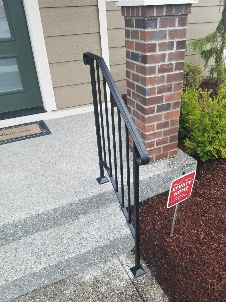 DIY Outdoor Handrail
 Instructions and youtube videos made it easy to do DIY