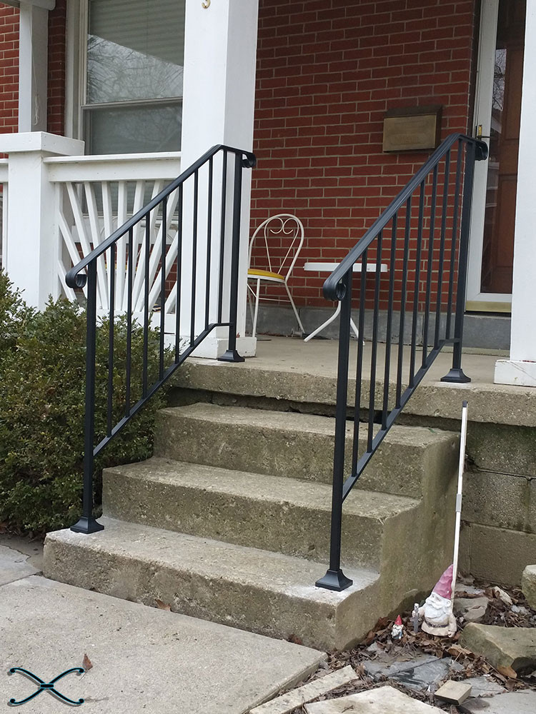 DIY Outdoor Handrail
 Picket 3 DIY Handrail Kit spans three stair risers