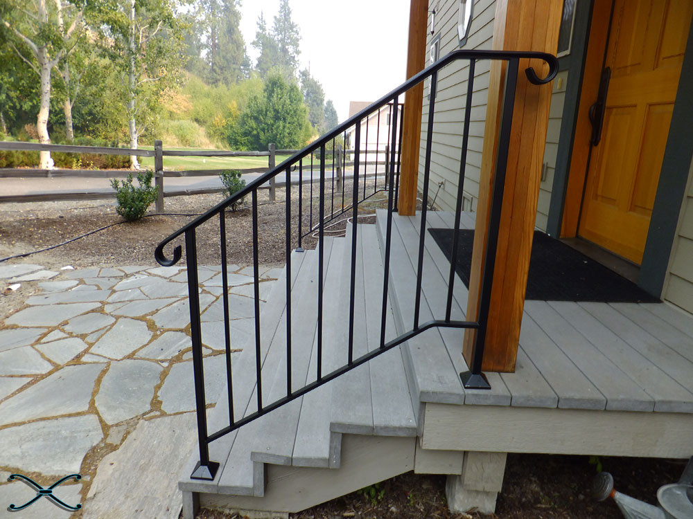 DIY Outdoor Handrail
 Picket 3 DIY Handrail Kit spans three stair risers