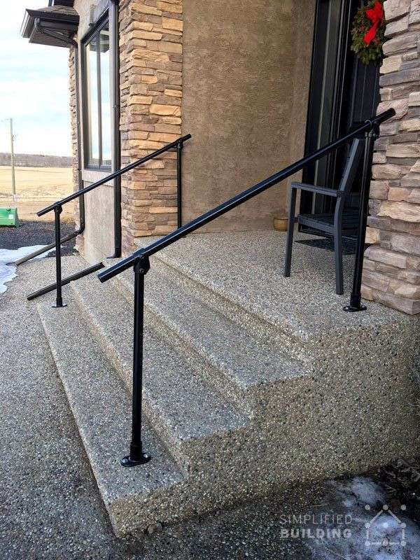 DIY Outdoor Handrail
 Pin on Pipe Railing