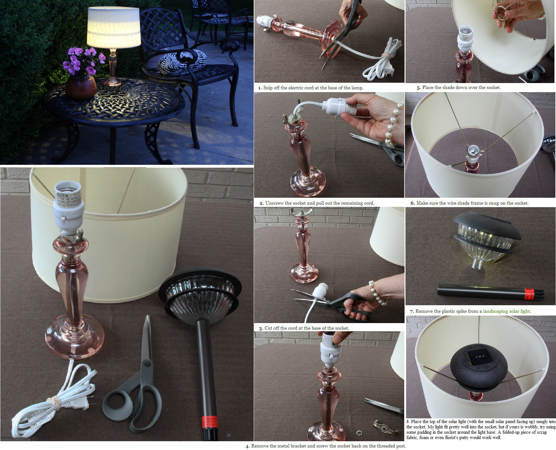DIY Outdoor Lamps
 Light Up Your Night With an Easy DIY Outdoor Table Lamp