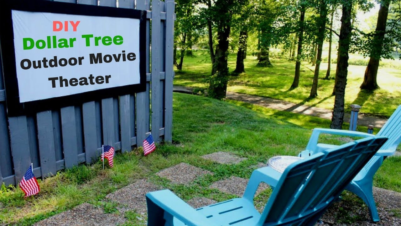 DIY Outdoor Movie Screen
 Dollar Tree DIY Outdoor Movie Theater