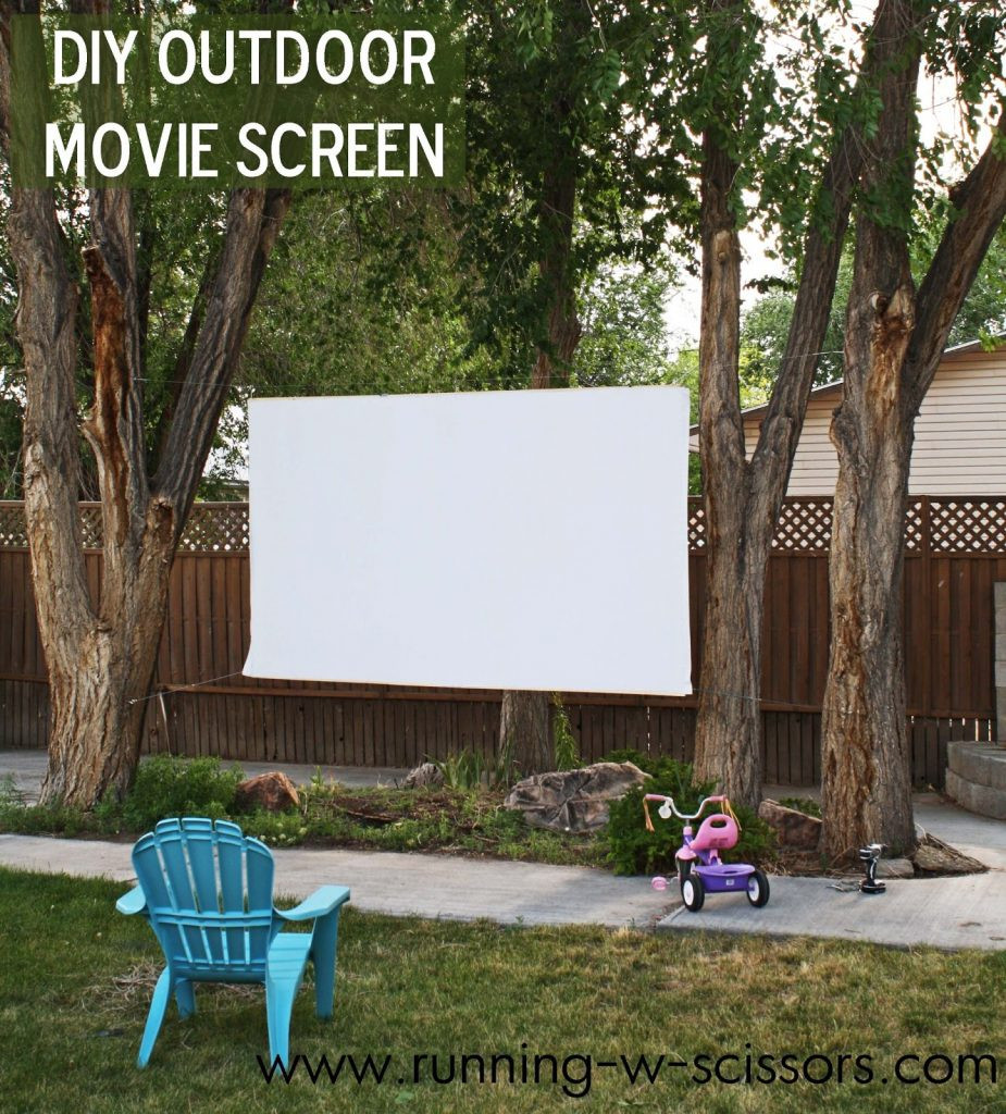DIY Outdoor Movie Screen
 5 Ways to Make Your Backyard More Fun Infarrantly Creative