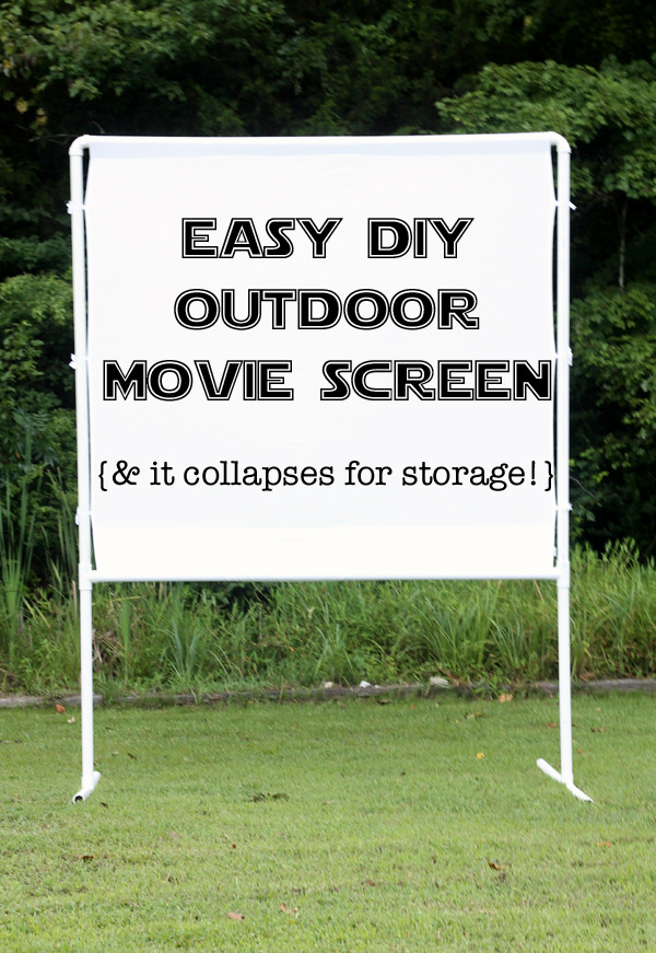 DIY Outdoor Movie Screen
 How to make an easy DIY outdoor movie screen