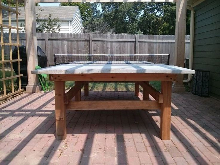 DIY Outdoor Ping Pong Table
 How to Build a Concrete Ping Pong Table