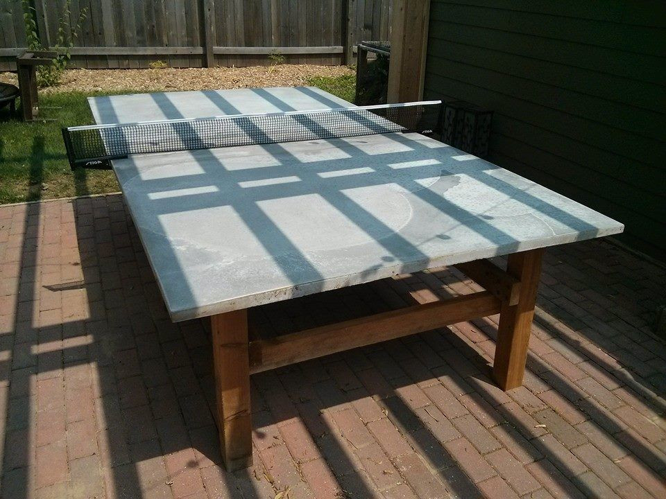 DIY Outdoor Ping Pong Table
 How to Build a Concrete Ping Pong Table in 2019