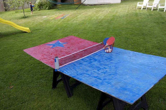 DIY Outdoor Ping Pong Table
 Plywood Ping Pong Table DIY Par Tay