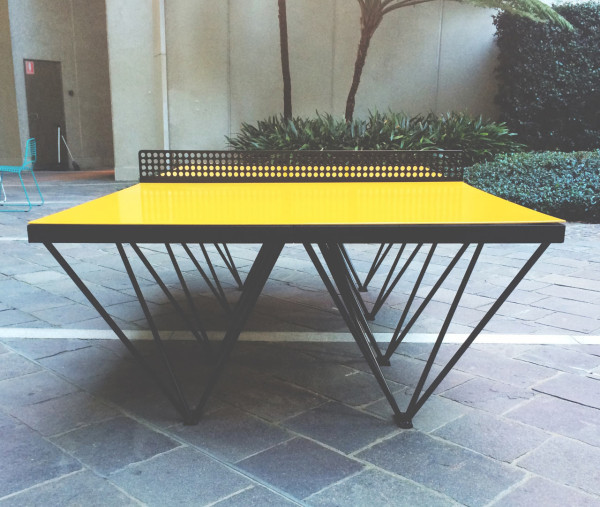DIY Outdoor Ping Pong Table
 An Outdoor Ping Pong Table for Design Lovers Design Milk