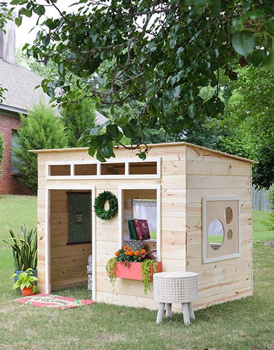 DIY Outdoor Playhouse
 31 Free DIY Playhouse Plans to Build for Your Kids Secret