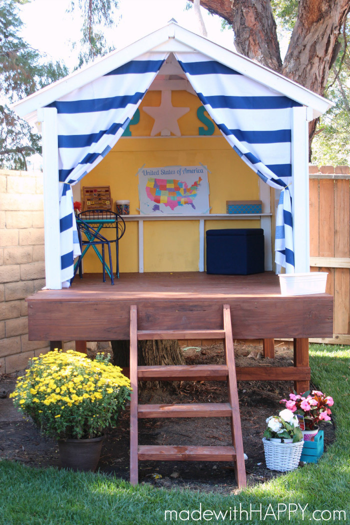 DIY Outdoor Playhouse
 10 DIY outdoor playsets — Tag & Tibby