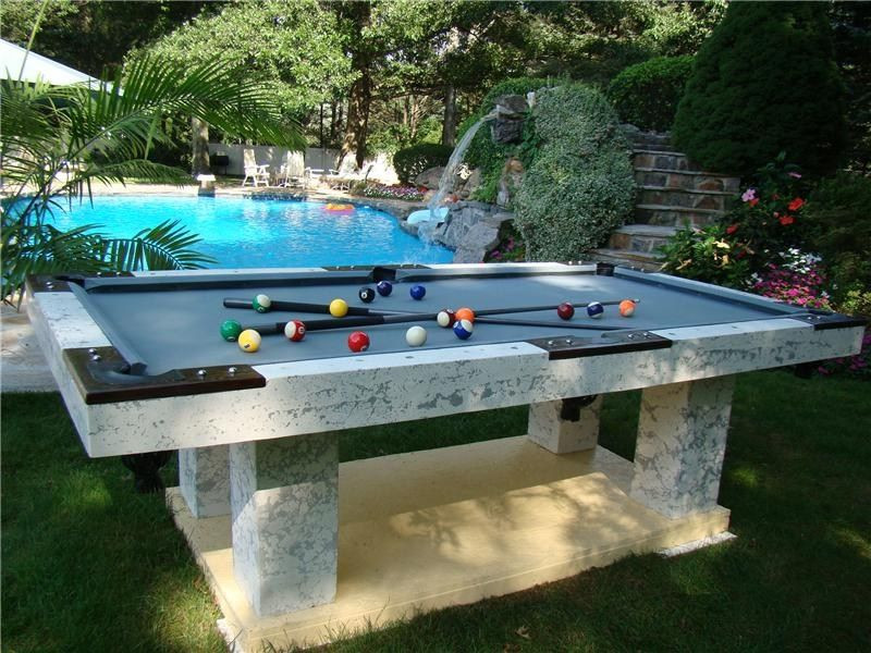 DIY Outdoor Pool Table
 I m thinking it would be a blast to play outside
