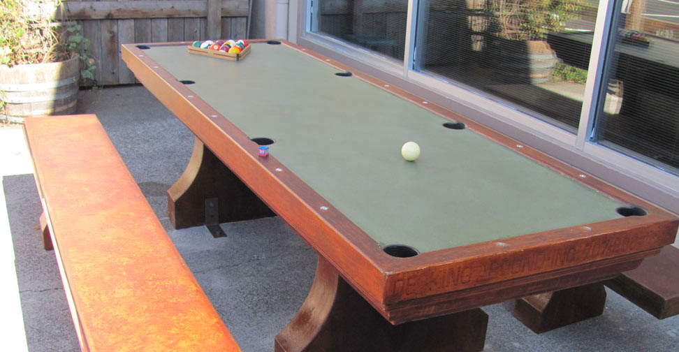 DIY Outdoor Pool Table
 Outdoor Concrete Table
