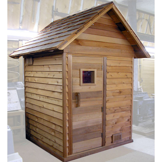 DIY Outdoor Sauna Plans
 4 x 4 Outdoor Sauna Kit Roof Heater Accessories