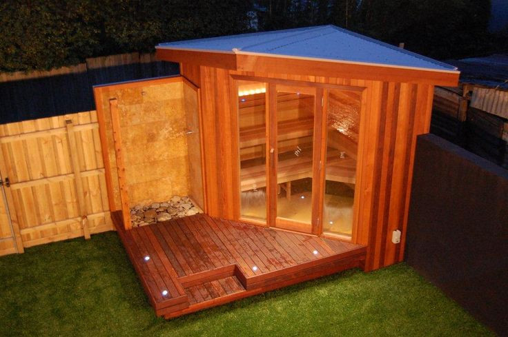 DIY Outdoor Sauna Plans
 79 best images about Bungalow Interiors on Pinterest