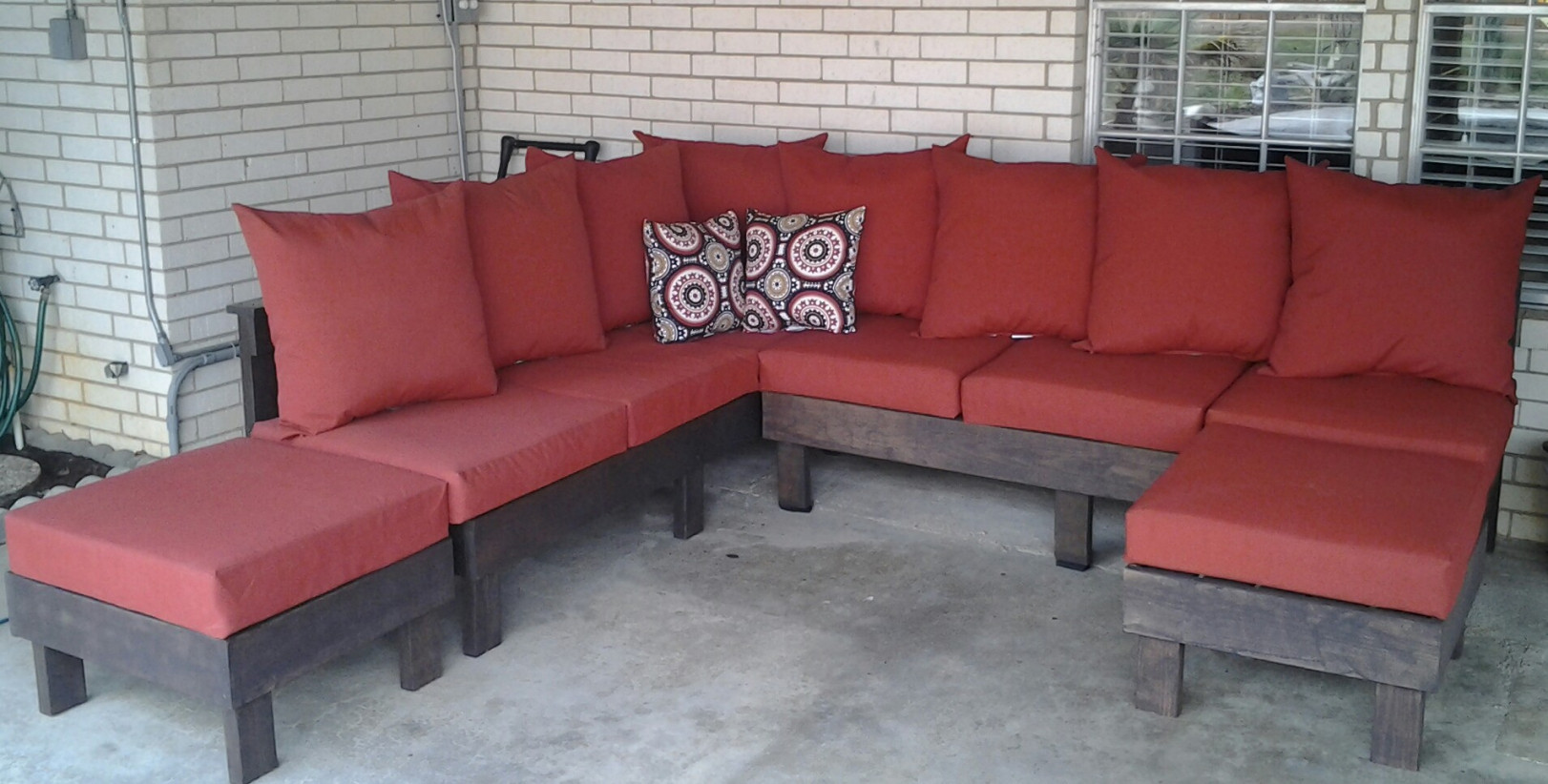 DIY Outdoor Sectional Sofa
 Furniture Inspiring Patio Furniture Design Ideas With Diy