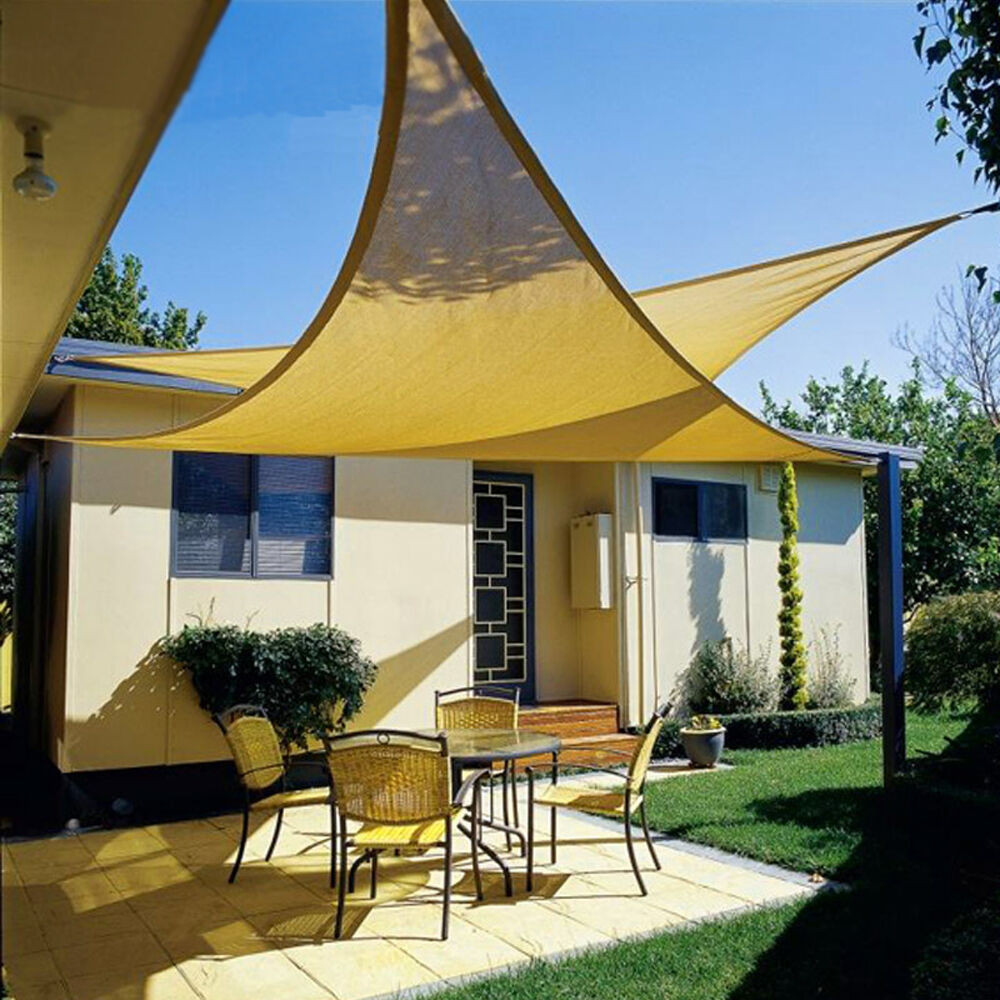 DIY Outdoor Shade Canopy
 Deluxe UV Top Sun Shade Sail UV Top Outdoor Canopy Patio