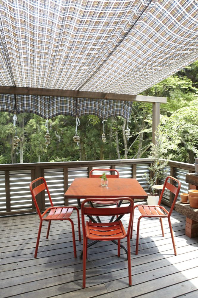 DIY Outdoor Shade Canopy
 DIY Rock Weights for a Sun Shade Gardenista