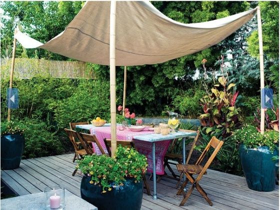 DIY Outdoor Shade Canopy
 DIY Backyard Canopy