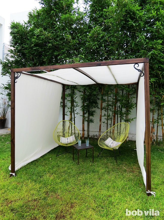 DIY Outdoor Shade Canopy
 DIY Outdoor Privacy Screen and Shade Tutorial Bob Vila