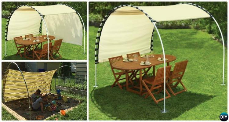 DIY Outdoor Shade Canopy
 DIY Outdoor PVC Canopy Projects [Picture Instructions]